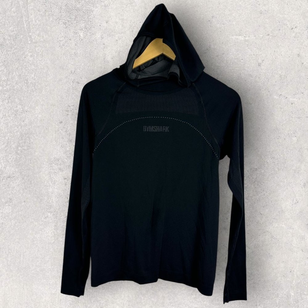 Gymshark Lightweight Long Sleeve Technical Hoodie Breeze Seamless Womens Size XS